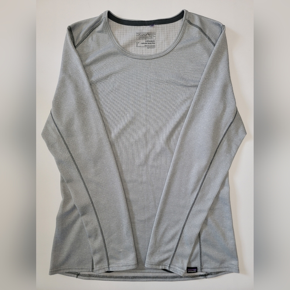 Patagonia Midweight Capilene Base layer Shirt Men’s Small Waffle Knit Polartec